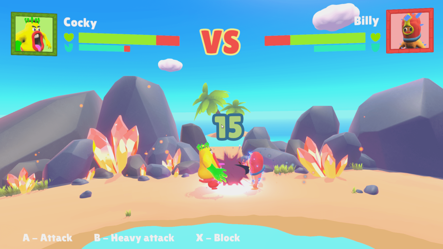 2 Rocks 1 Beach In-Game