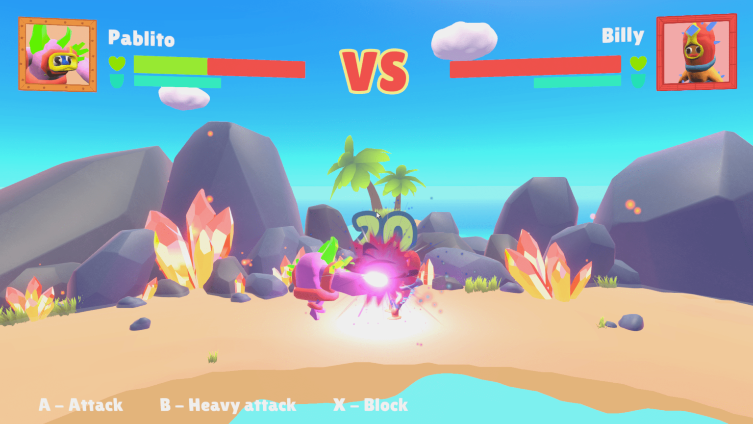 2 Rocks 1 Beach In-Game